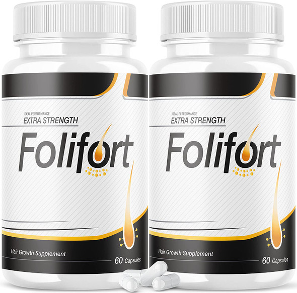 2 Pack Folifort Hair Growth Pills Felfort Extra Strength Vitamins Reviews Suppliment 120 Capsules