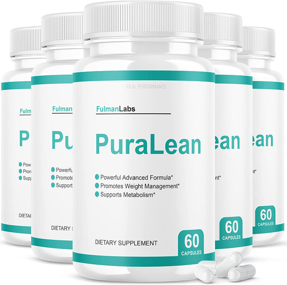 Puralean Detox Pills Advanced Formula Pureleaf Fulman Labs Pura Lean Dietary Supplement 5 Pack