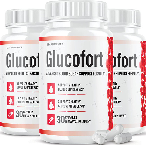 Official Glucofort Supplement Support Formula 3 Pack