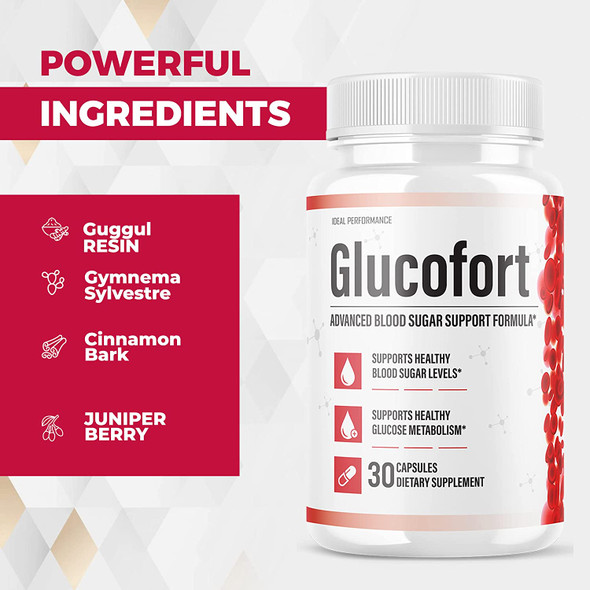 Official Glucofort Supplement Support Formula 3 Pack