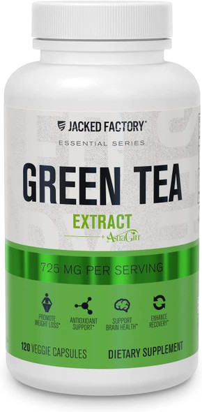 Green Tea Extract 725mg with AstraGin  Premium Green Tea Extract w/ 98 Polyphenols 75 Catechins 45 EGCG for Antioxidant Metabolism Inflamation  Energy Support  120 Veggie Capsules