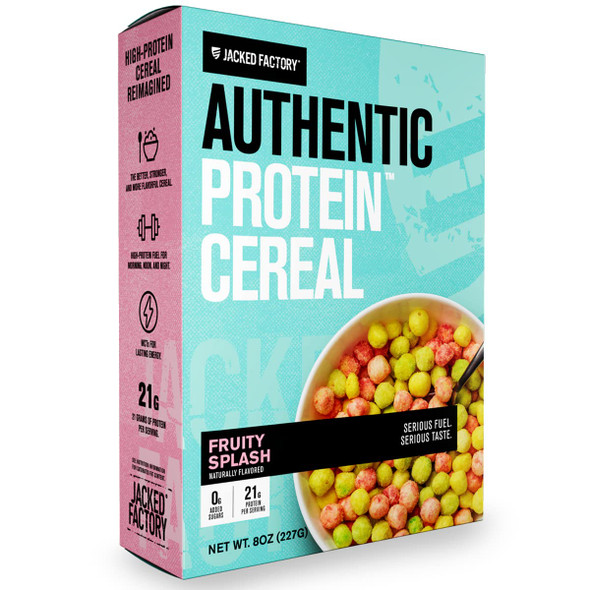 Authentic High Protein Cereal Fruity Citrus Splash Flavor  21g Protein Low Sugar Low Carb Gluten Free Cereal  Healthy Breakfast and Snack Cereal  4 Servings