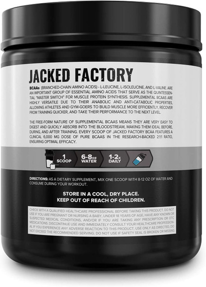 BCAA Powder Fermented  6g Branched Chain Essential Amino Acid Supplement for Improved Muscle Recovery Reduced Fatigue Increased Strength and Muscle Growth  30 Servings Blue Raspberry