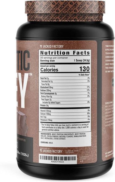 Authentic Whey Muscle Building Whey Protein Powder  Low Carb NonGMO No Fillers Mixes Perfectly  Chocolate Flavor