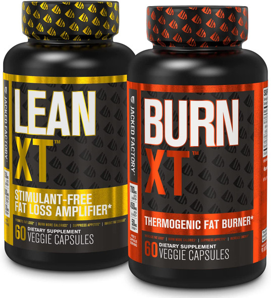 Burn XT Thermogenic Fat Burner  Lean XT Caffeine Free Weight Loss Supplement