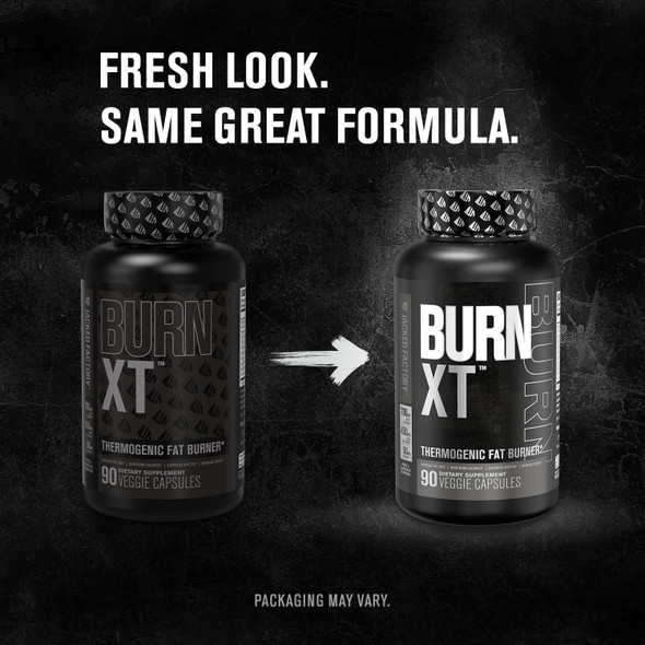 Burn XT Black Thermogenic Fat Burner  Weight Loss Supplement Appetite Suppressant Nootropic Energy Booster W/TeaCrine  Premium Acetyl LCarnitine Green Tea Extract Capsimax  90 Veg Diet Pills