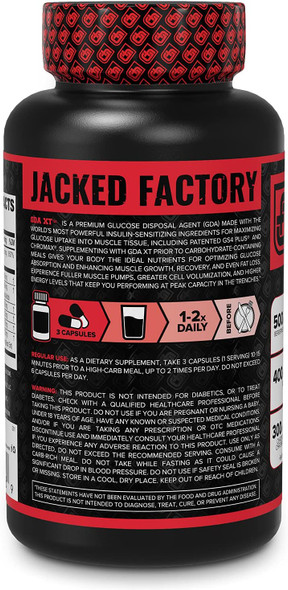 GDA XT Glucose Disposal Agent  Nutrient Partitioning Supplement Glucose Support w/ GS4 Chromax Chromium Berberine  More  Powerful Muscle Builder and Body Recomposition Agent  90 Veggie Capsules