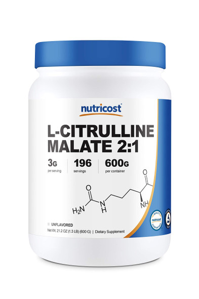 Nutricost L-Citrulline Malate (2:1) Powder (600 Grams)