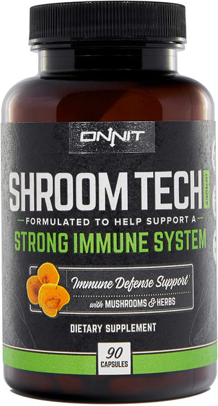 Onnit Shroom Tech IMMUNE Daily Immune Support Supplement with Chaga Mushroom 90ct