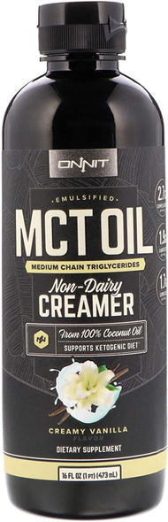 Onnit Labs Emuls MCT Oil Creamy Vanilla 16 Ounce