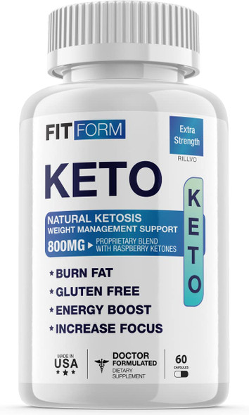 Fit Form Keto Pills Advanced Ketogenic Formula 60 Capsules
