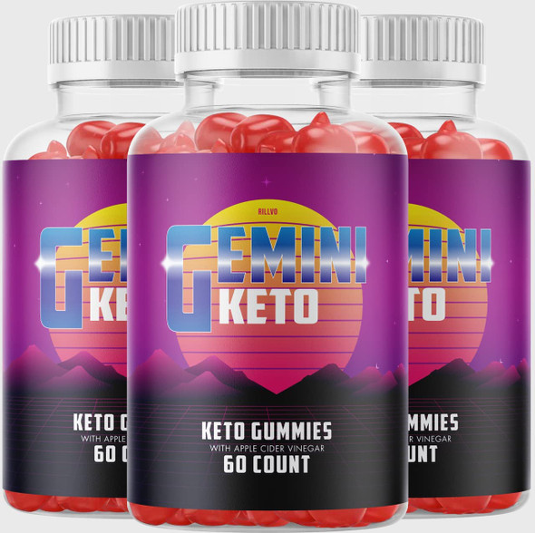 3 Pack Gemini Keto Gummies Advanced Ketogenic Formula Gemini Keto ACV Gummies 180 Gummies