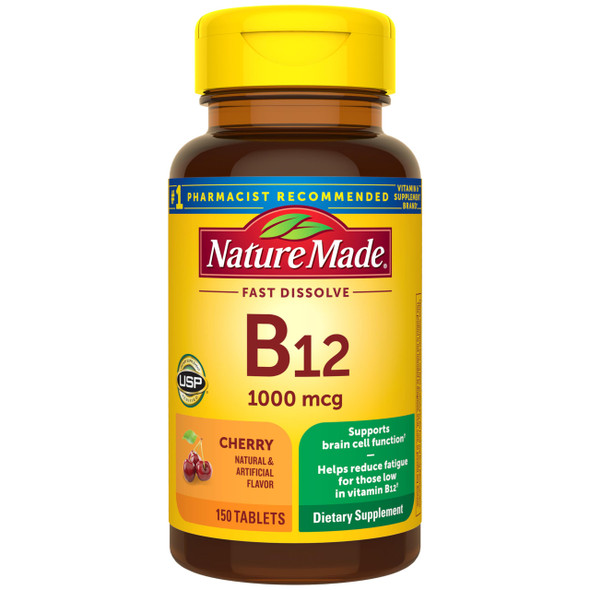Nature Made Sublingual Vitamin B12 1000 mcg 150 Micro-Lozenges