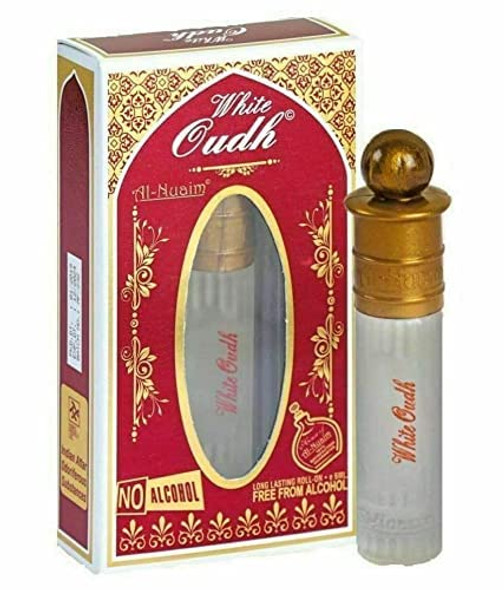 Yash  Co 2X. White Oudh Al Nuaim Attar No Alcohol perfume Oil Long Lasting Fragrance 6ml