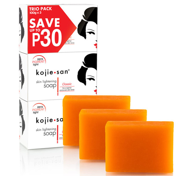 PACK OF 2 KOJIC BAR KojieSan Acid Facial Beauty Soap 100g Guaranteed Authentic 3x100 Gram KojieSan Soap Bars 2