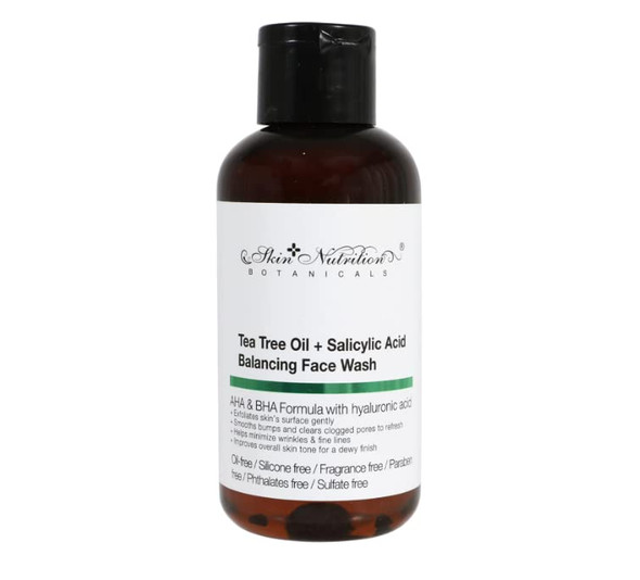 Skin Nutrition Botanicals Tea Tree Oil  Salicylic Acid Balancing Face Wash 1 oz.