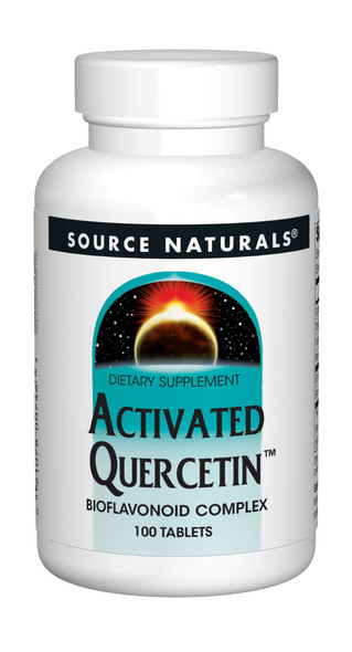 Source Naturals Activated Quercetin - Plant-Derived Bioflavonoid Complex - Seasonal & Immune Defense - 100 Tablets