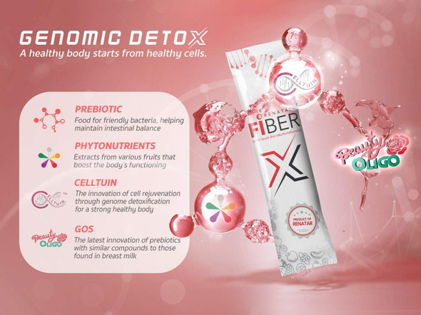 Renatar Fiber X Detox Natural Body Slim by Dollarrich 1BOX