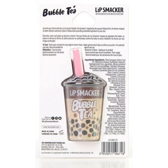 Lip Smacker Bubble Tea Cup Lip Balm 1 Tube 0.26 Ounce