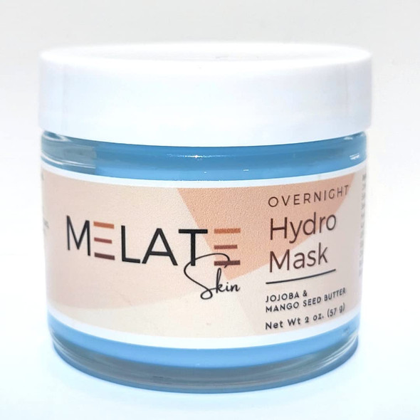 MELATE Skin Overnight Hydro Mask with Jojoba  Hyaluronic Acid  AntiAging Moisturizer 2 Ounce