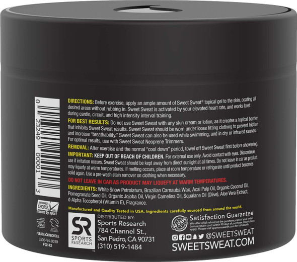 Sweet Sweat Workout Enhancer Gel  6.5oz Jar