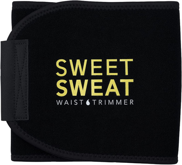 Sweet Sweat Waist Trimmer by Sports Research Sweat Band Increases Stomach Temp to Cut Water Weight