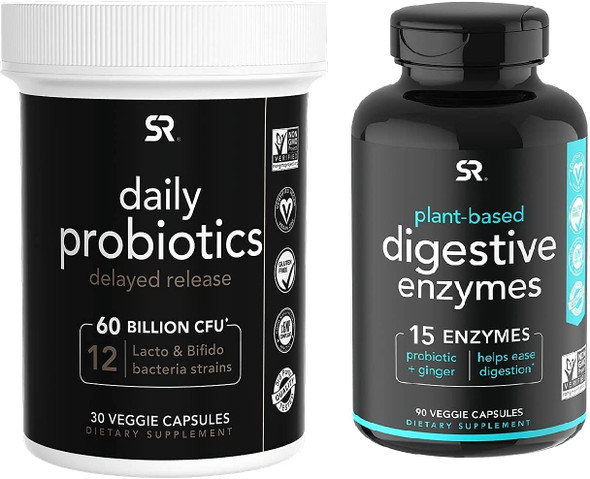 Daily Probiotics  Digestive Enzymes Bundle