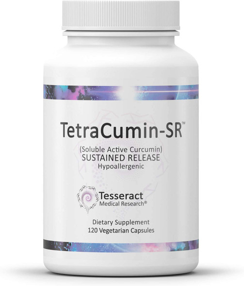 Tesseract Medical Research Tetracumin SR Sustained Release Joint  Muscle Supplement 700mg 120 Capsules