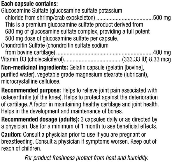 Webber Naturals Glucosamine 500mg and Chondroitin 400mg Sulfate Twin Pack 2 x 300 Capsules