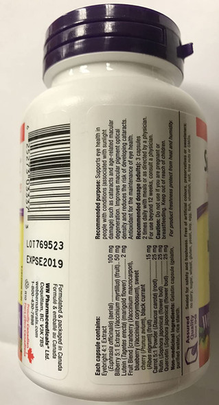 Webber Naturals Supervision Herbal Formula with Lutein 90 caps