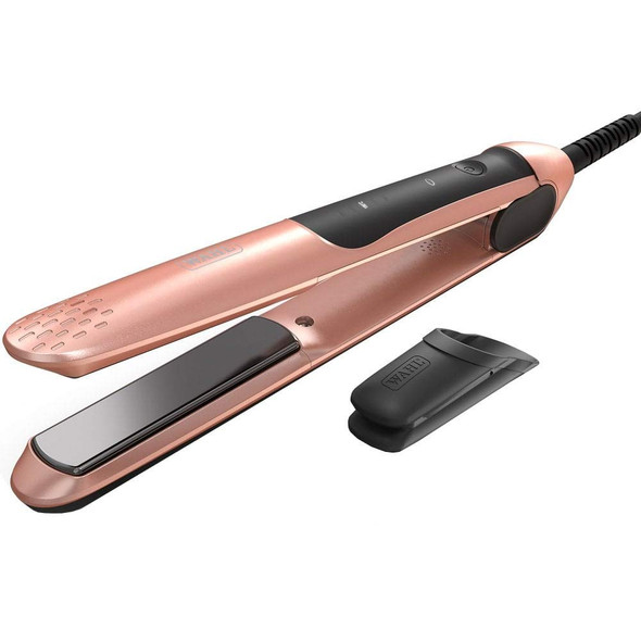 WAHL Pro Glide Straightener - Rose Gold, Adjustable Digital Temperature Up to 210°C for total Styling Control, Ultra Fast Heat, Keratin Infused Ceramic Coated Plates, Protect the Hair from Heat Damage