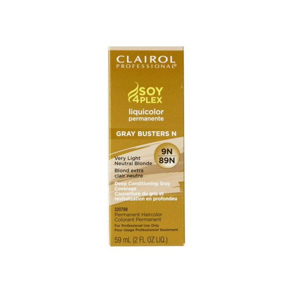 Clairol Professional 9N/89N Very Light Neutral Blonde LiquiColor Permanent Hair Color, 2 oz