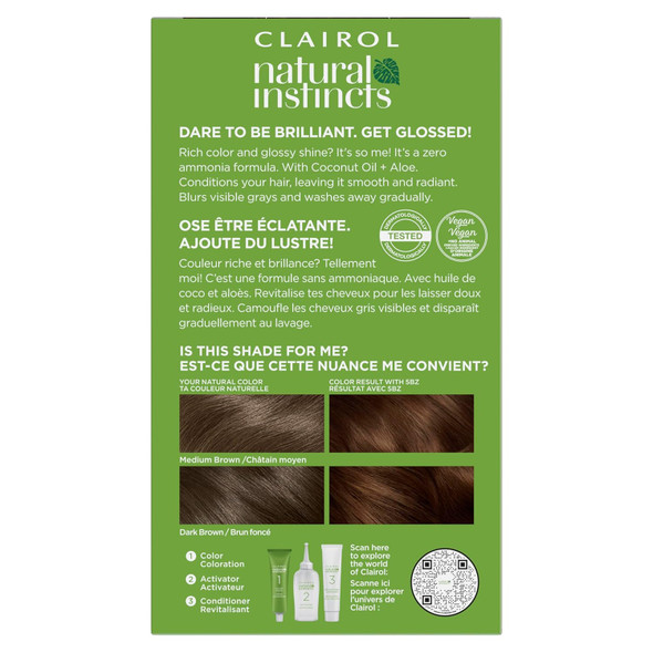 Clairol Professional Beautiful Collection Semi-Permanent Color, Rich Dark Brown 3 Oz