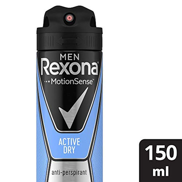 Rexona Men Antiperspirant Active Dry Aerosol 150ml