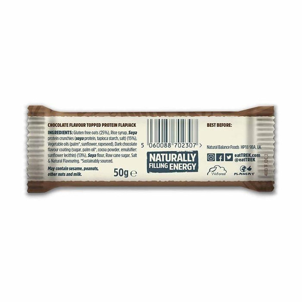 Trek Cocoa & Oat Protein Flapjack 50 g 16 Count