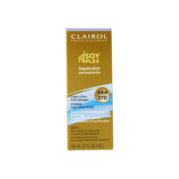 Clairol Professional  Liquicolor 4AA/37D Light Ultra Cool Brown, 2 oz
