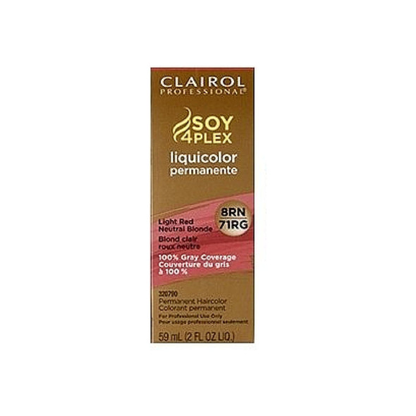 Clairol Professional Liquicolor 8RN/71RG Light Red Neutral Blonde 2 oz