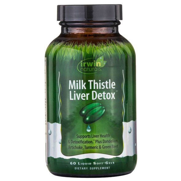 Irwin Naturals, Milk Thistle Liver Detox, 60 Liquid Soft-Gels - 2PC
