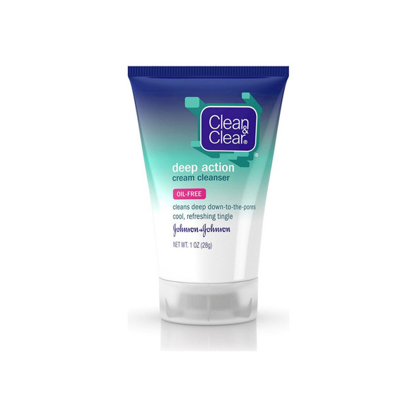 CLEAN & CLEAR Deep Action Cream Facial Cleanser 1 oz