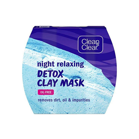 CLEAN & CLEAR Night Relaxing Detox Clay Mask 1.7  oz