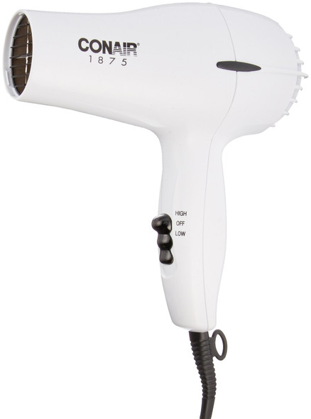 Conair 1875 Watt Mid-Size Styler Hair Dryer, White  1 ea