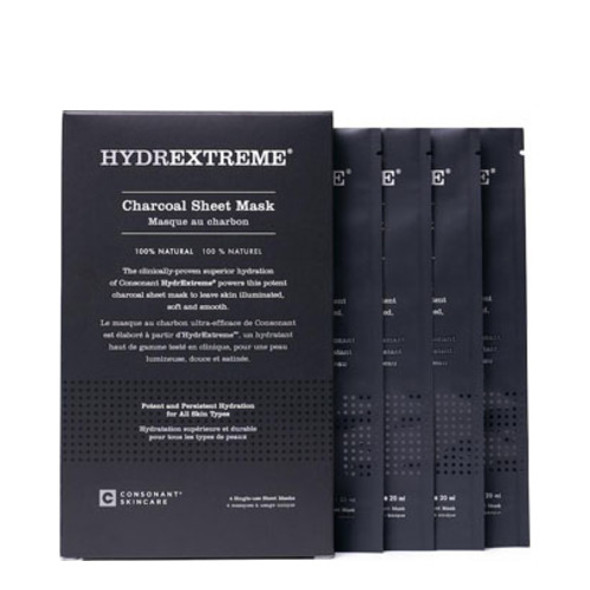 HydrExtreme Charcoal Sheet Mask Box of 4 Masks 1 set