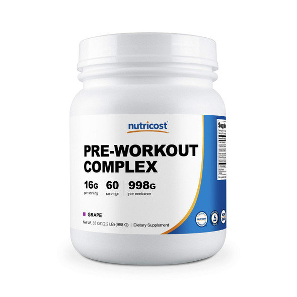 Nutricost Pre-Workout Complex Powder Grape (60 Serv)