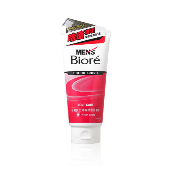 Mens Biore Acne Care Facial Wash 100g