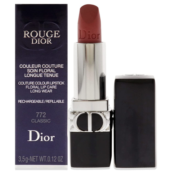 Christian Dior Rouge Dior Couture Lipstick Matte  772 Classic Lipstick Refillable Women 0.12 oz