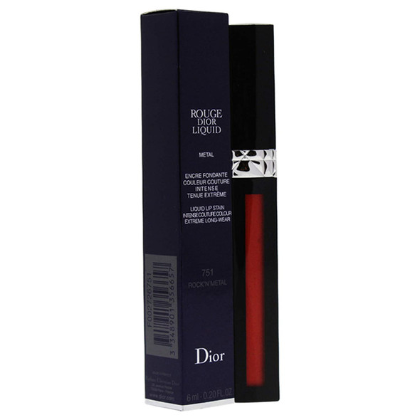 Christian Dior Rouge Dior Liquid Lip Metal 751 Rocknmetal 0.2 Ounce