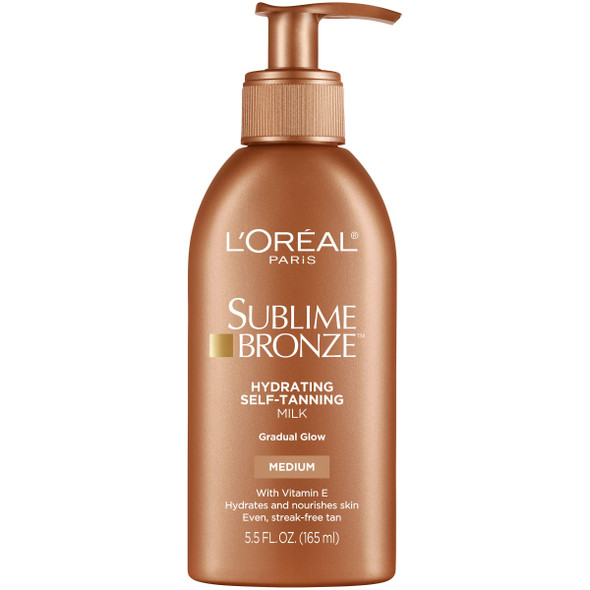 Sunless tanning lotion by L'Oreal Paris, Sublime Bronze Hydrating Sunless-Tanning Milk Medium 5.5 fl. oz.