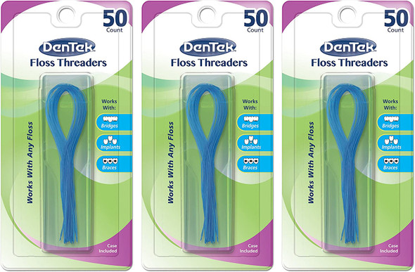 Dentek Floss Threaders 50 Count 3 Pack