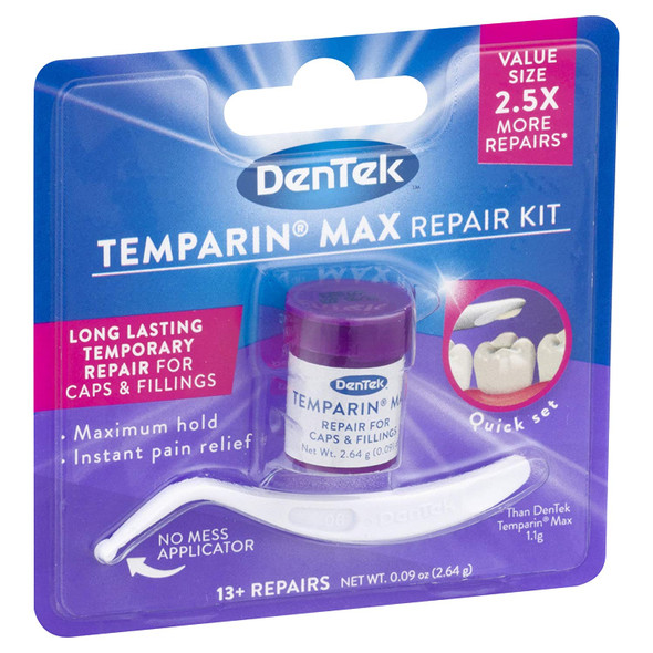 DenTek Temparin Max Caps and Filling Repair Kit 13 Repairs 0.09 Ounce Value Pack of 2