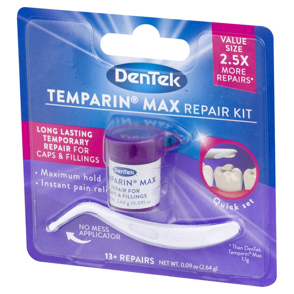 Dentek Temparin Max Repair Kit 13 Repairs 2.64 Grams Pack of 6